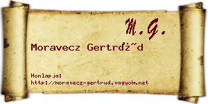 Moravecz Gertrúd névjegykártya